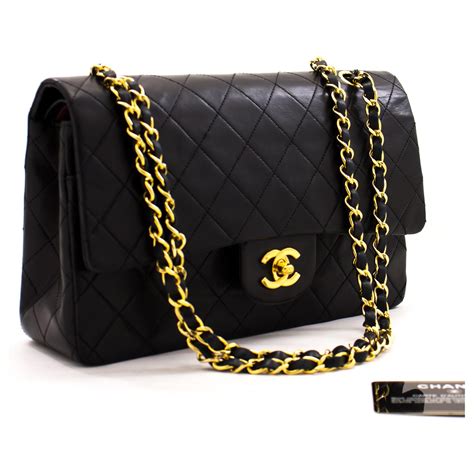 brown leather chanel bag|authentic chanel black leather bag.